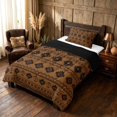 thumbnail image 2 of Manfei Boho Aztec Tribal Twin Comforter Sets, Bohemian Geometric Bedding Set, Black, Black Reversible 2-Piece, 1 Comforter and 1 Pillowcase, 2 of 6
