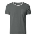 thumbnail image 3 of Guluxicc Knitted T Shirts for Men Lightweight Short Sleeve Shirts Classic Fit Summer Casual Outfit with Pocket, 3 of 6