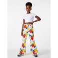 thumbnail image 4 of Girls Premium Pants High-Waisted Flare-Leg Flare Leggings Comfy Trousers for Young Girls Age 5-13, 4 of 6