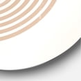thumbnail image 3 of Designart 'Abstract Geometrical Moon and Sun With Leaf I' Modern Circle Metal Wall Art 36x36 - Disc of 36, 3 of 5