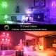thumbnail image 2 of Bombilla LED ILC RGB que cambia de color, 5 W, 450 lúmenes, E26, 2700 K (paquete de 8), 2 of 8