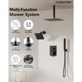 10" HighPressure Rainfall Shower Faucet with Handheld Spray, Wall