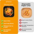 thumbnail image 4 of 2Pcs Air Fryer Liners for Ninja Crispi FN101GY,Reusable,Non Stick Silicone Portable Glass Air Fryer Cooking System Accessories,Large for 4 QT & Small for 6 Cups Container, 4 of 7