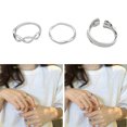 thumbnail image 2 of 3PCS Finger Rings Simple Fashion Elegant Stacking Rings Set Nail Rings Jewelry, 2 of 10