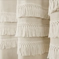 thumbnail image 3 of Lush Decor Ciel Tassel Lace Cotton Blend Shower Curtain, 72x72, White, Single, 3 of 7