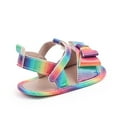 thumbnail image 5 of Seyurigaoka Baby Girl Summer Lovely Sandal Shoes Anti-Slip Home Patch Color Big Bow Casual Party Cute Shoes for Infants Kids, 5 of 5