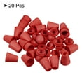 thumbnail image 3 of Bell End Stopper, Cord Rope Lock for Drawstring Bag, Red 20 Pack, 3 of 5
