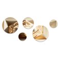 thumbnail image 2 of Designart "Monochrome Sacred Geometry I" Modern Midcentury Metal Wall Art Set of 5 Piece, 2 of 5