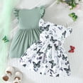 thumbnail image 4 of Big Girl Dresses , Cute Summer Dresses for Girls Adorable Toddler Girl Summer Dress With Print Floral Outfit Two Piece Ensemble, 4 of 4