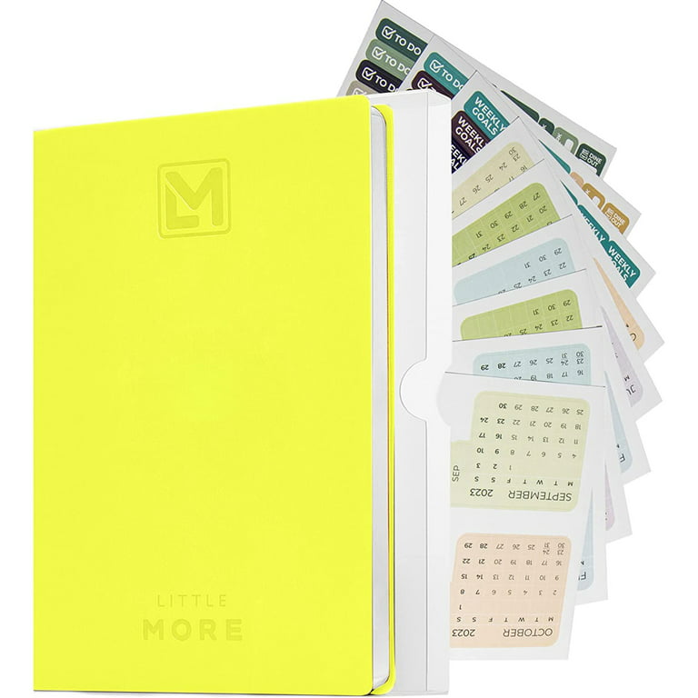COFEST Planner Weekly Planner Monthly Planner,Undated Budget And  Ledger,Financial Planning Log,Goal Recording Notebook,Planner For Home  Office A6 Size Yellow 