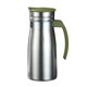 thumbnail image 3 of Hervidor aislado de acero inoxidable de 0,8 L, jarra de agua versátil para bebidas frías, Verde con asa, 3 of 9