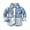 Blue, variant on XBASW Toddler Kids Boys Girls Plaid Shirts Long Sleeve Cardigan Jacket Button down Blouses Tops for 1-6 Years