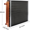 thumbnail image 6 of 20" x 20" Water to Air Heat Exchanger with 1" Copper Ports Perfectly with Outdoor Furnace Ideal for Residential HVAC System, 6 of 7