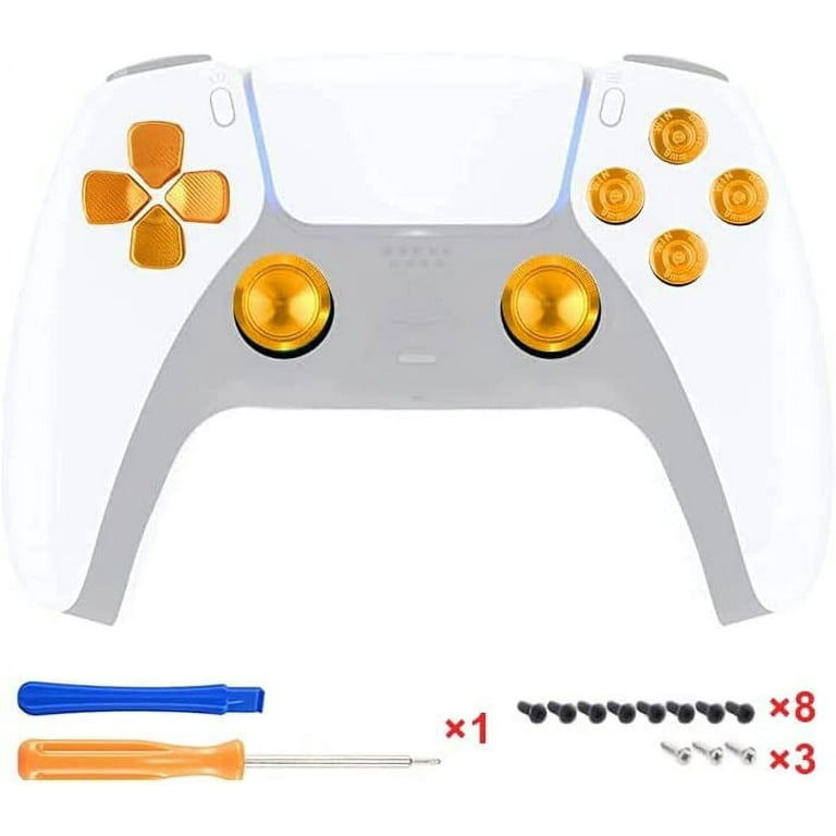 Metal Game Controller ABXY Cross Button Kits for PS5 Game Handle Repair  Parts D