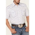 thumbnail image 3 of Panhandle Men's Rough Stock By Royal Americana Print Short Sleeve Western Shirt Royal Blue Large, 3 of 5