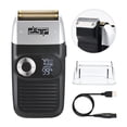 thumbnail image 1 of Maquinilla de afeitar eléctrica DSP® para hombre, afeitadora de barba 2 en 1, doble cabezal de láminas, recargable, recortadora de precisión, 3 velocidades y pantalla digital LED (negra)., 1 of 5
