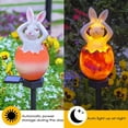 thumbnail image 3 of QenASHaing Garden Bunny Statue Solar Lights, Rabbit Outdoor Decor Stake Light, Egg Rabbit Figurines Decor for Patio Balcony Yard Lawn, Bunny Gardening Gift for Women, Mom, Grandma, 3 of 10