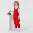 thumbnail image 4 of XIMIN Toddler Boys Girls Puffer Snow Pants Baby Winter Warm Snowsuit Snowsuit Waterproof One Piece Bib Overalls Zip Up Quilted Down Overalls Windproof Ski Outfits, 4 of 6