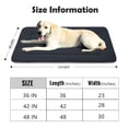 thumbnail image 6 of Extra Large Soft Dog and Cat Bed with Non-Slip Bottom, 48 in x 30 in Washable Rectangular Mat, Dark Gray, 6 of 7