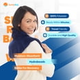 thumbnail image 5 of SunnyBay Microwavable Weighted Heating Pad for Neck & Shoulders, Heated Neck Pillow Moist Neck Warmer to Relieve Muscle Tension, Achy Joints, Cramps, or Back Pain, Freeze or Microwave, Blue, 5 of 9