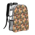 thumbnail image 3 of Rocae Squirrel Mushroom Yellow Flower for 16inch Clear Backpack Transparent School Backpack for Women Men, Capacity Clear Bag for College, Travel, 3 of 7