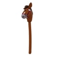 thumbnail image 3 of Juguete de palo de cabeza inflable, juguete de palo, gracioso y encantador globo de cabeza de cabeza de caballo para una fiesta temática de caballos Marrón, 3 of 8