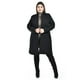 thumbnail image 5 of Abrigo largo de cuello Mao Roman Fashion /Tallas Extras, 3011 (Negro) negro 38, 5 of 6