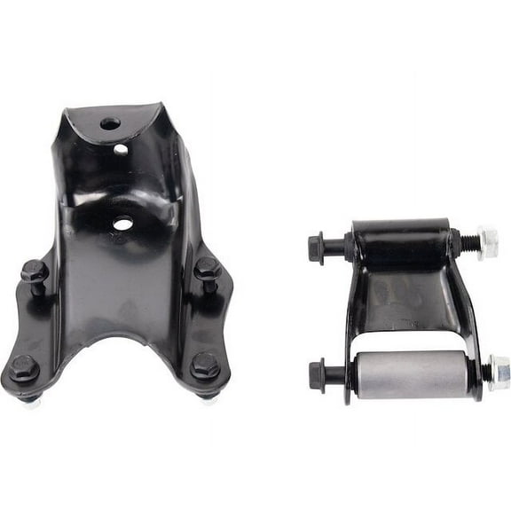 Leaf Spring Shackle/Bracket Kit - Compatible with 1980 - 1996 Ford F-250 Extended Cab Pickup 1981 1982 1983 1984 1985 1986 1987 1988 1989 1990 1991 1992 1993 1994 1995