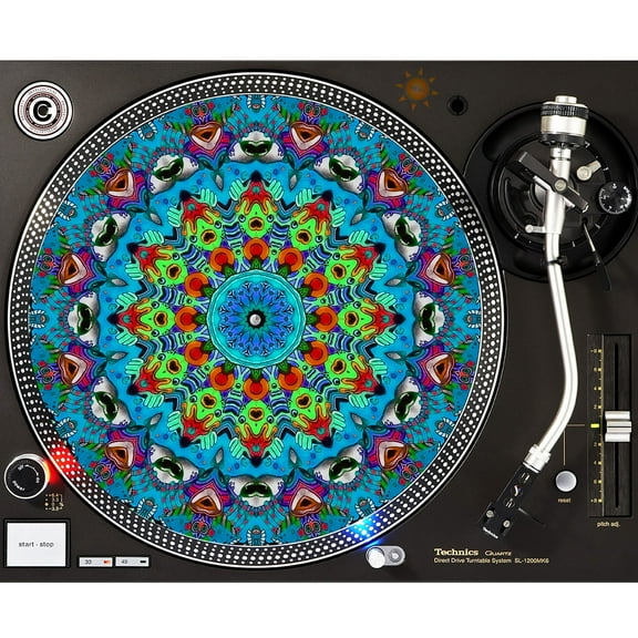 KuzmarK™ 12" DJ Turntable Slipmat - Melting Pot