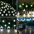 thumbnail image 4 of Outdoor Solar String Lights 21.4 Feet 30 LED Waterproof Fairy Bubble Crystal Ball Light - White, 4 of 4