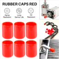 thumbnail image 4 of 20 tapones de goma de 19 mm de diámetro interior, tapas de tornillos y tornillos redondos de PVC, protectores de rosca rojos, 4 of 4