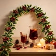 thumbnail image 6 of Miwamany Artificial Christmas Garland with Berries and Leaves, 39 inch Flexible Vine String for Fireplace Mantel Decor, Holiday Home Stair Wreath Decoration, 6 of 6