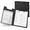 2Pack- Black, variant on Clipboard Folder A4 Folding Clipd With Pocket Sky Grey