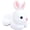 White, variant on Pink Rabbit Easter Bunny Stuffed Animal, 8'' Kawaii Rabbit Plushies for Girls and Boys, Soft and Huggable Bunny Stuffy Stuffed Animals for Kids Theme Party Favors, Birthday Gifts