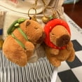 thumbnail image 2 of Cute Doll Capybara Plush Keychain Stuffed Guinea Pig Simulation Capibara Soft Doll Plush Gift Animal Capy Anime Fluffty Toy style2, 2 of 6