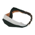 thumbnail image 5 of Unique Bargains 1 Pc Fashion Pinstripe Pattern Cross Elastic Hairband for Women Dark Green Khaki, 5 of 6