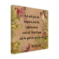 thumbnail image 2 of Trademark Fine Art 'Floral Bible Verse 1' Canvas Art by Jean Plout, 2 of 3