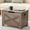 Light ivory 60CM, variant on Storage Bench, 23.6"39.4" Retro Wooden Storage Chest with 2 Safety Hinges, Loads 300 lb, Easy Assembly, Storage Ottoman Bench for Bedroom Entryway Living Room, Grey