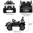 thumbnail image 3 of VOLTZ TOYS Jeep 12 V pour Enfants, avec Portes Ouvrantes, Phares Fonctionnels, Télécommande Parentale et Phares à DEL - Blanc, 3 of 7