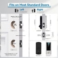 thumbnail image 6 of BEBASIA Smart Fingerprint Door Lock with Handle Set, Full App Control, Keyless Entry Door Lock, Electronic Digital Touchscreen Keypad, Deadbolt Smart Locks for Front Door, Auto Lock, Satin Nickel, 6 of 7