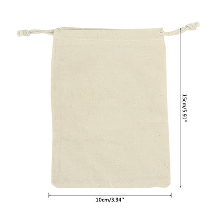 

Tnjskce Calico Bags Drawstring Organic Cotton Fabric Bag Reusable Cloth Bag Large Capacity Muslin Bag for Teas Spices Vegetable Fruit Soaps Candy Jewellery Party Gift