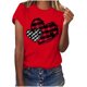 thumbnail image 4 of TaTaai Women's Love Theme T-Shirt, Sweet Valentine's Day Apparel, Cozy Everyday Round Neck Blouse Gift, 4 of 6
