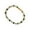 Green, variant on Stylish Geometric Pattern Chain Gold Plated Cubic Zirconia Stone Wristchain Adjustable Length Handchain