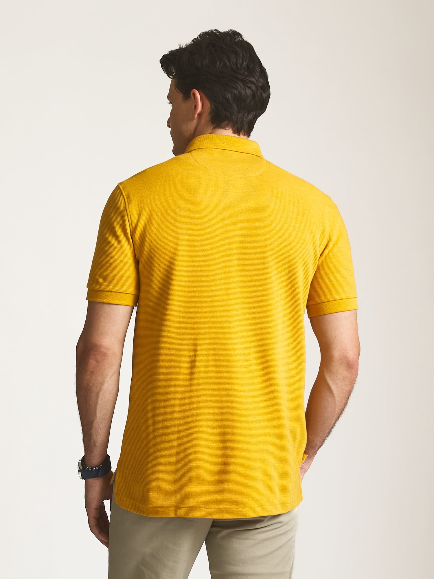 Chaps Men’s and Big Men’s Seacoast Wash Ribbed Knit Polo, Sizes S–3XL