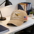 thumbnail image 3 of WKSCLPAI US 250th Anniversary Baseball Cap, Bald Eagle Flag Pattern Printed Patriotic 1776-2026 Adjustable Unisex Hat for 4th of July & USA 250 Year Celebrations, Khaki, 3 of 8