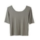 thumbnail image 1 of Mujeres Manga Corta Tops Impresión Casual Cuello Redondo, Blusa de Moda para Todo el Uso de Fiesta de Temporada, 1 of 3