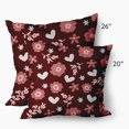 thumbnail image 4 of Simply Daisy 20 inch Flowery Love Valentines Indoor/Outdoor Throw Pillow, 4 of 4
