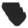 thumbnail image 2 of UNDER ARMOUR Bikini para mujer, pack de 3 – Pure Stretch No Show Bikini, elástico, liso Negro L (Large), 2 of 7