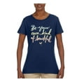 thumbnail image 2 of Positivity saying Pop Culture Womens Graphic T-Shirt, Navy, 2XL, 2 of 3