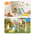thumbnail image 3 of YUFU 4-in-1 Toddler Slide & Swing Set for Kids Age 1-3 with Basketball Playground Slide Indoor Outdoor Playset, 3 of 9